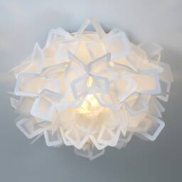 White Acrylic Flower Ceiling Light Modern Flush Mount Lamp - thumbnail 2