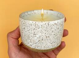 Maine Coast Pottery Soy Candle Hand-Thrown Ceramic Vessel