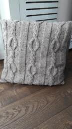 Knitted Cushion Beige 4 - thumbnail 1