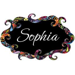 Dolphin Duo Wall Decal Set - Colorful Floral Graphic - thumbnail 3