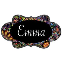 Dolphin Duo Wall Decal Set - Colorful Floral Graphic - thumbnail 2