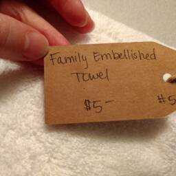 Gold Embellished Family Towel - thumbnail 2