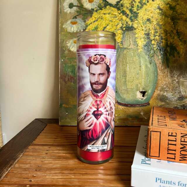 Saint Jamie Dornan Prayer Candle Scented Vegan Soy Wax, 120Hr Burn - image 1