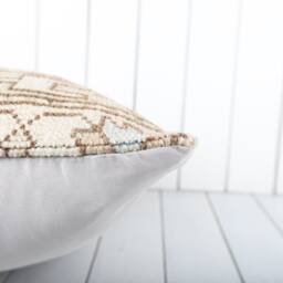 Turkish Kilim Pillow Cover 24x24 Inch Vintage Anatolian Throw - thumbnail 4