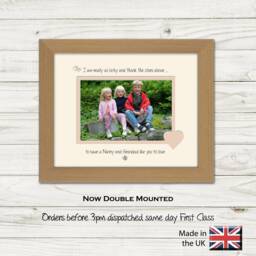 Nanny & Grandad Photo Frame I Thank The Stars Gift For Mother's Day Landscape 746F Or Portrait 1049F - thumbnail 1