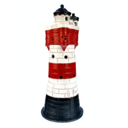 Ceramic Lighthouse, Ceramic Burner, Handmade Lighthouse Candle Stick Holder For Decoration, Modern Stand, Roter Sand Gift - thumbnail 3