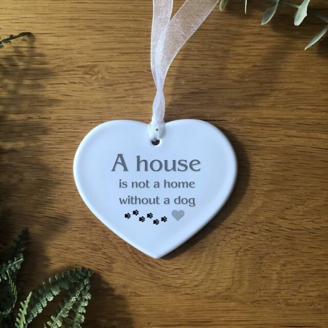 Pet Loss Gift, Dog Bereavement Bauble Keepsake, To Remember A Loved Dog, Memorial Plaque - image 1