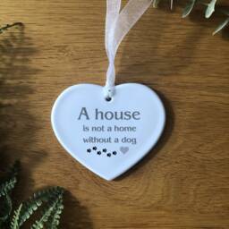 Pet Loss Gift, Dog Bereavement Bauble Keepsake, To Remember A Loved Dog, Memorial Plaque - thumbnail 1