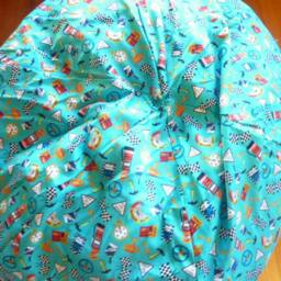 Blue Race Car Accessories Bean Bag Chair Cover - Teal Blue, Gas Pump, Car, Trophy, Gift Under 75 Etsy Kids - thumbnail 4