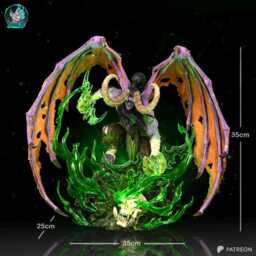Lord Of Fel Fire - Fantasy Demon Magic Illidan Stormrage Resin Figure 16K - thumbnail 3
