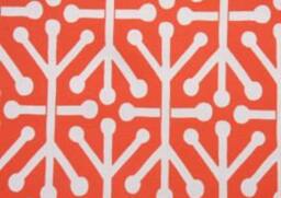 Orange Geometric Barstool Cover Elasticized Padded Kitchen Stool - 12-20 Inch - thumbnail 4