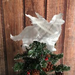 Shetland Sheep Dog Angel, Sheltie, Christmas Tree Topper, Wreath Decoration, Holiday Wall Art, Plant Stake, Pet Memorial - thumbnail 1