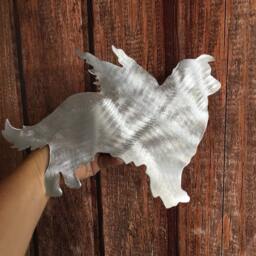 Shetland Sheep Dog Angel, Sheltie, Christmas Tree Topper, Wreath Decoration, Holiday Wall Art, Plant Stake, Pet Memorial - thumbnail 2