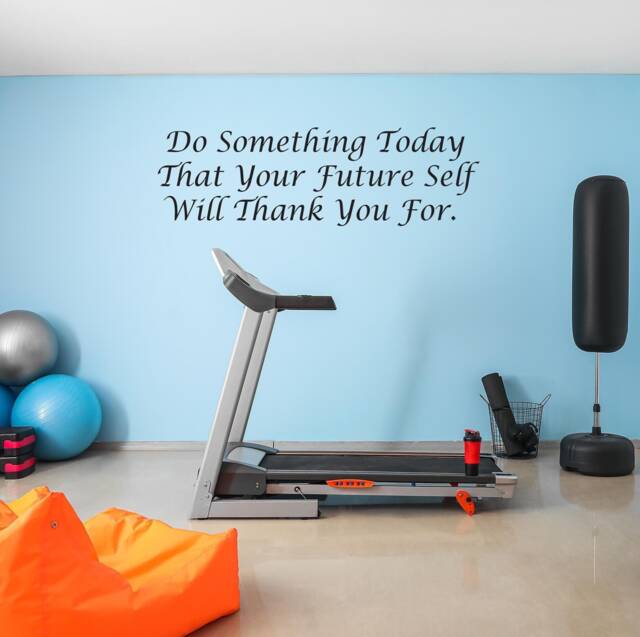 Motivational Wall Decal, Inspirational Decal Quote, Do Something Today That Your Future Self Will Thank You For - image 1