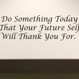 Motivational Wall Decal, Inspirational Decal Quote, Do Something Today That Your Future Self Will Thank You For - thumbnail 3