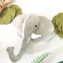 Safari Garland, Safari Wall Decor, Jungle Nursery Felt Kids Bedroom Baby Shower Gift, Theme Nursery - thumbnail 3