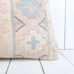 Vintage Turkish Kilim Lumbar Pillow Cover 12x24 Inch, Handmade - thumbnail 2