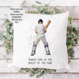 Cricket Cushion, Pillow, Gift, Cricketer Gift, Gift For Him, Lover, Cricketer, Fan - thumbnail 3