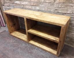 Hallway Shoe Rack Storage Shelving Handmade Industrial Reclaimed Wood - thumbnail 1