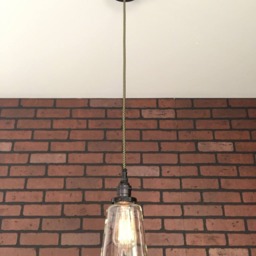 "Industrial Pendant Light -Black 4 1/2"" Clear Glass Cone Shade With Patented ""Huila Connector" - thumbnail 2