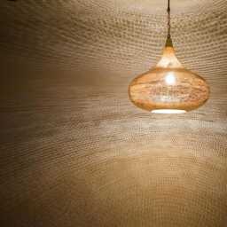Moroccan Brass Pendant Light, Hand-Pierced Maximalist Design - 2Ft Chain Included - thumbnail 2