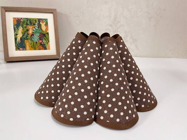Retro Pleated Lamp Shade, Polka Dot Lampshade For Pendant Light, Shades Wall Table Lamp - image 1