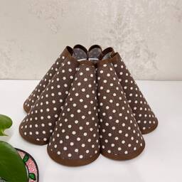 Retro Pleated Lamp Shade, Polka Dot Lampshade For Pendant Light, Shades Wall Table Lamp - thumbnail 2