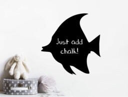 Angel Fish Chalkboard Wall Sticker, Blackboard Stickers, Decals - thumbnail 1