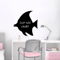 Angel Fish Chalkboard Wall Sticker, Blackboard Stickers, Decals - thumbnail 2