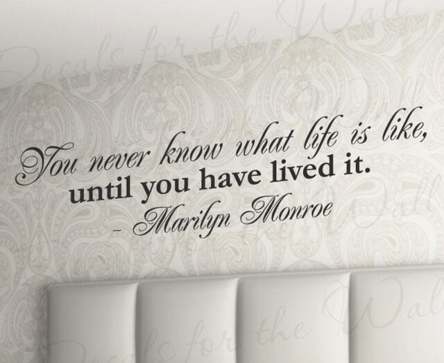 You Never Know Until Live Inspirational Motivational Decorative Vinyl Wall Decal Lettering Decoration Quote Decor Saying Sticker Art M12 - image 1
