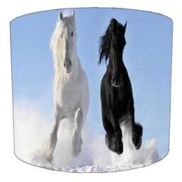 Love Horses Equestrian Drum Lampshades For Ceiling Pendant Light Shades Or Table Lamp - thumbnail 3
