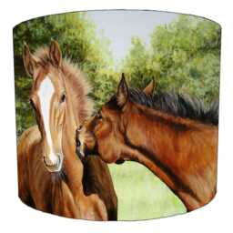 Love Horses Equestrian Drum Lampshades For Ceiling Pendant Light Shades Or Table Lamp - thumbnail 4