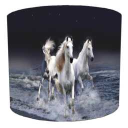 Love Horses Equestrian Drum Lampshades For Ceiling Pendant Light Shades Or Table Lamp - thumbnail 2
