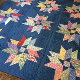 Crystal Dreams Quilt Pattern PDF - Star Modern Patchwork 68x68 Throw Design - thumbnail 2