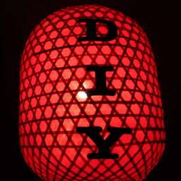 Custom Bamboo Pendant Lantern Diy Logo Lamp, Red Or Yellow - thumbnail 3