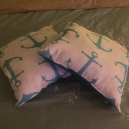 Pillow, Beachy, Decorative, Decorative Coastal Pillows, Throw Pillow, Beachy, Coastal, Decorative Pillows, Turtles, Crabs, Gifts, Mermaid - thumbnail 3