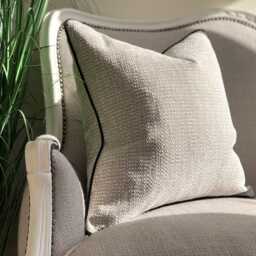 Textured Cream Beige Cushion Cover - Custom Throw Pillow Neutral Home Decor - Textured Beige - thumbnail 2