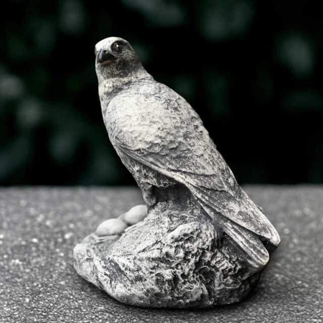 Stone Bird Statue Concrete With Eggs Figurine Cement Sculpture Wildlife Decoration Handmade Ornament Lover Gift - image 1