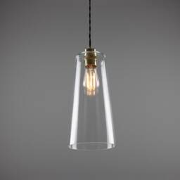 Malang Tall Slender Clear Glass Pendant Light 5.5'' Ip20 - thumbnail 4