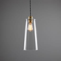 Malang Tall Slender Clear Glass Pendant Light 5.5'' Ip20 - thumbnail 1