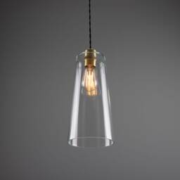 Malang Tall Slender Clear Glass Pendant Light 5.5'' Ip20 - thumbnail 3