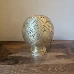 Moroccan Table Lamp in Brass - thumbnail 2