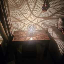 Moroccan Table Lamp in Brass - thumbnail 3