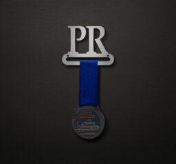 Pr - Personal Record Various Font Options Available Allied Medal Hanger Holder Display Rack - thumbnail 1