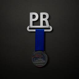 Pr - Personal Record Various Font Options Available Allied Medal Hanger Holder Display Rack - thumbnail 3