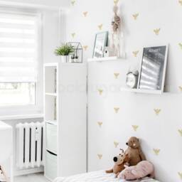 Bee Wall Decal . Honey Wallpaper Effect Stencil Effect. Removable Pattern Decals For Baby Nursery. Home D??cor Wp0124 - thumbnail 3