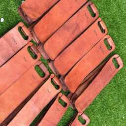 Leather Wine Carrier 2-Bottle Travel Case - Unique Design Protective Insert For Bottles Handmade - thumbnail 4