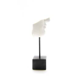 Fragment Of Greek Stone Casting Sculpture On Base - thumbnail 3