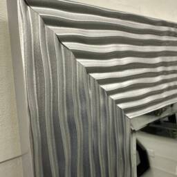 John Lewis Mercury Silver Ripple Frame Mirror Elegant Framed Galaxy Wall - Choice Of Size Premium Quality Free P&p - thumbnail 3