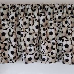 "Soccer Valance Curtain Window Treatment 42"" X 14" - thumbnail 4